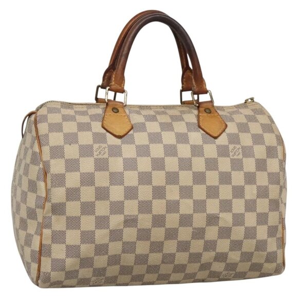 LOUIS VUITTON Damier Azur Speedy 30 Hand Bag N41533 LV Auth 134636 - Picture 1 of 16